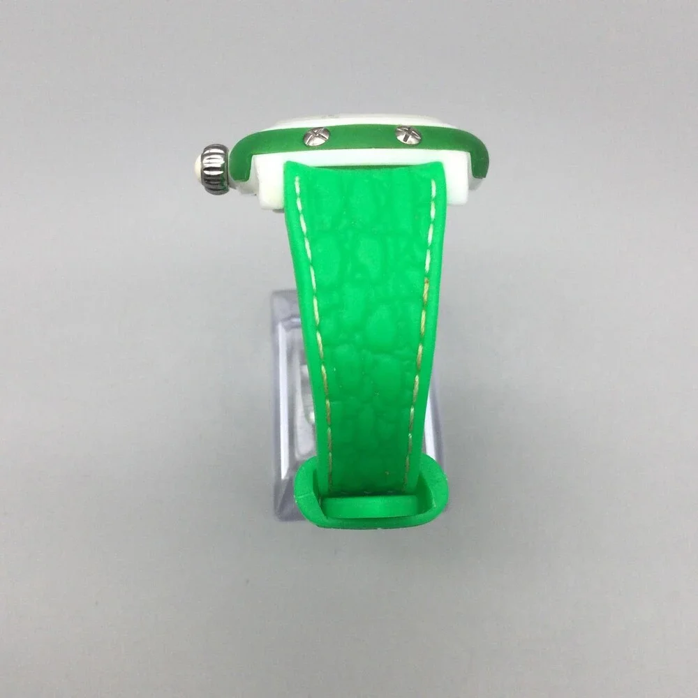 Glam Rock Miss Miami Beach Womens Watch 38mm Chipped Crystal Green New Battery